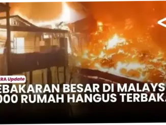 1.000 Rumah di Sabah Terbakar, WNI Korban Dievakuasi ke Pengungsian