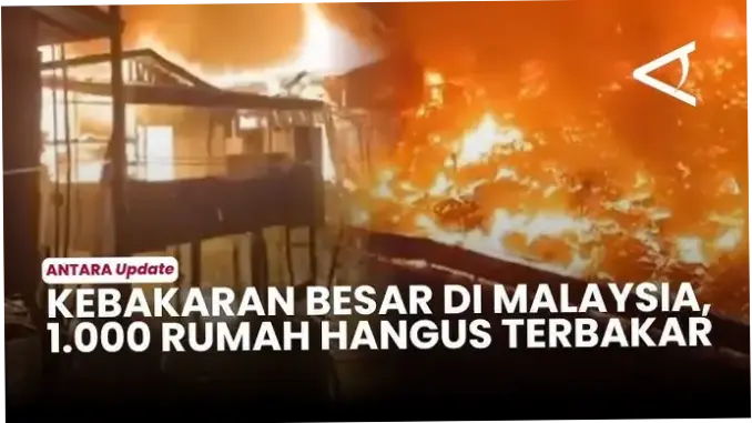 1.000 Rumah di Sabah Terbakar, WNI Korban Dievakuasi ke Pengungsian