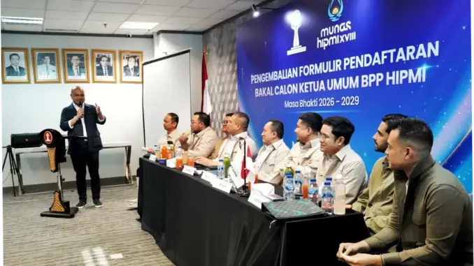 Afifuddin Kalla Kembalikan Formulir Pendaftaran Caketum BPP HIPMI 2026-2029