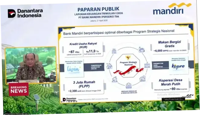 Bank Mandiri (BMRI) Cetak Laba Rp 15,4 T di Q1-2026, Kinerja Apa yang Membuatnya Sukses?