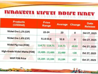 Harga Nikel Stabil di Angka 17 Ribu Dolar AS per Ton