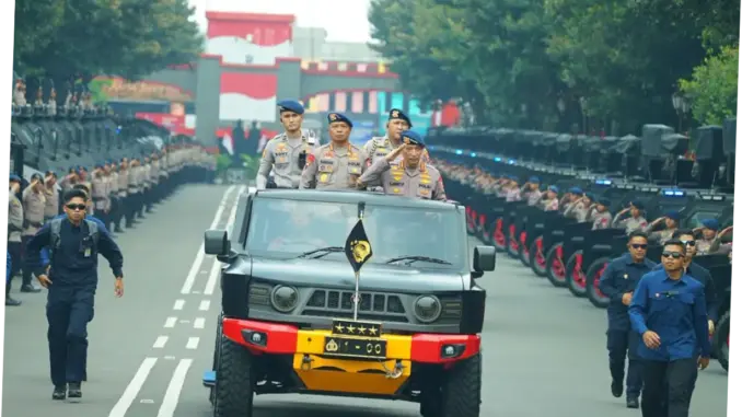 Kapolri Pimpin Apel dan Buka Rakernis Korps Brimob Polri Tahun 2026
