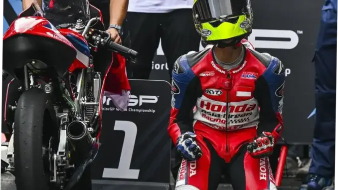 Kiandra Ramadhipa Menangkan Balapan Kedua Red Bull MotoGP Rookies Cup 2026 di Jerez