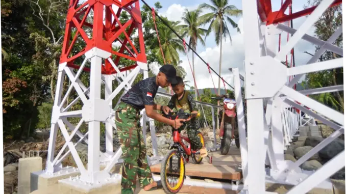 Muara Enim Bangun Jembatan Gantung Rp2,9 Miliar untuk Meningkatkan Mobilitas Masyarakat