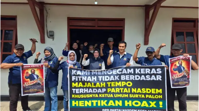 Partai NasDem Protes Pemberitaan Majalah Tempo