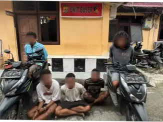 Polres Jayapura Bekuk Lima Pelaku Pencurian Motor