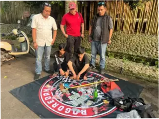 Polsek Cisauk Ungkap Peredaran Tramadol dan Kepemilikan Senjata Berbahaya