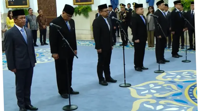 Presiden Prabowo Lantik 6 Pejabat Baru Kabinet Merah Putih