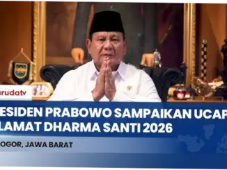 Presiden Prabowo Sampaikan Ucapan Selamat Dharma Santi 2026