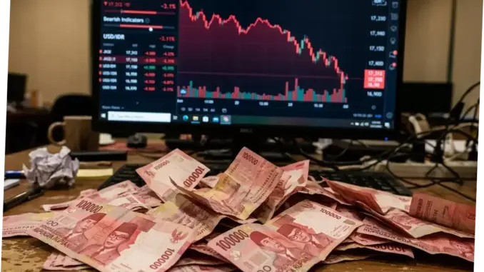 Rupiah Melemah ke Rp17.312, Terburuk di Kawasan Asia