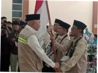 Sekda Prov Sumut Lepas JCH Kloter 1 Asal Medan dan Binjai