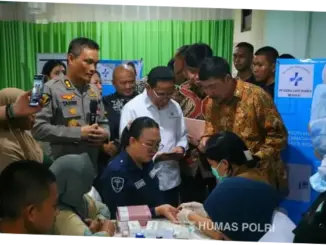 Wakil Menteri Kesehatan RI Tinjau Bakti Kesehatan Gratis di Poliklinik Polda Sulut