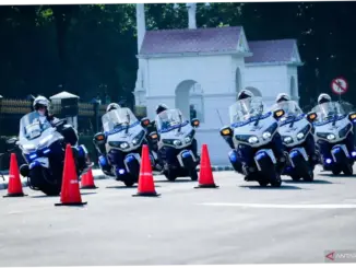 Wanita Paspampres Tampil pada Serah Terima Kawal Istana Merdeka