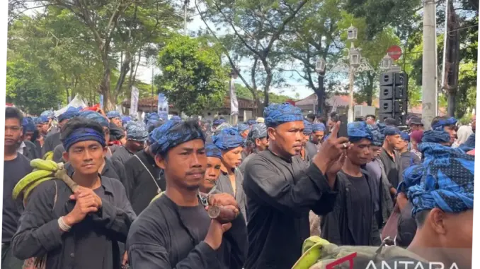 Warga Badui Titip Pesan Pelestarian Alam ke Gubernur Banten