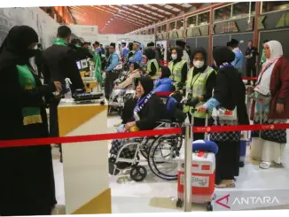 391 Calon Haji Indonesia Kloter Pertama Diberangkatkan ke Tanah Suci