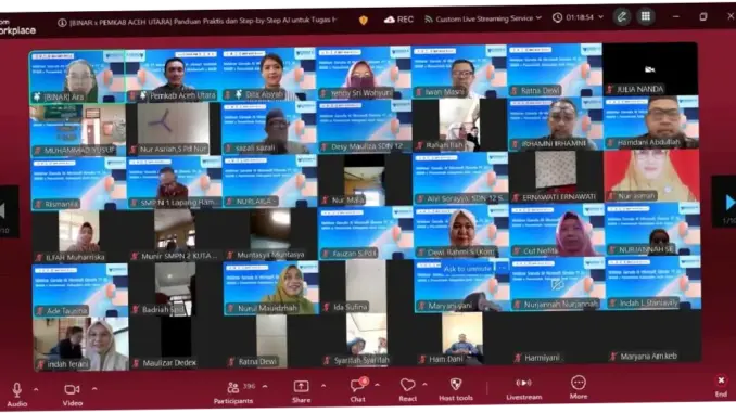 Akselerasi Birokrasi Digital: 2.600 ASN Aceh Utara Ikuti Pelatihan GARUDA AI