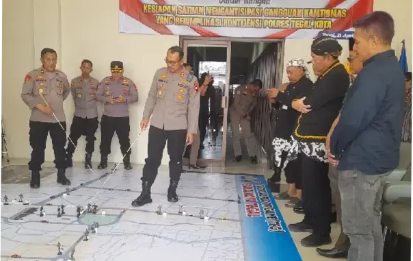 Antisipasi Dinamika Lapangan: Polres Tegal Kota Matangkan Kesiapan Lewat TFG dan Simulasi