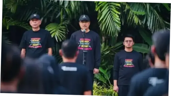 Arahan Mensos Gus Ipul di Apel Transformasi Budaya Kerja Baru ASN Kemensos