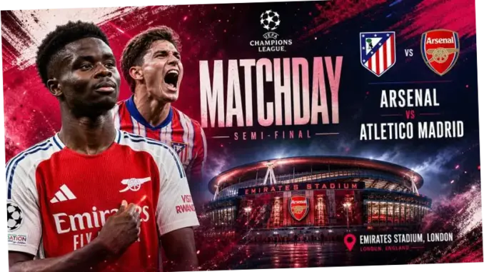 Arsenal vs Atlético Madrid: Pertarungan Sengit Menuju Final Liga Champions