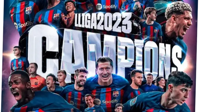 Barcelona Juara La Liga Spanyol Setelah Mengalahkan Real Madrid 2-0