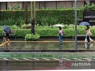 BMKG: Hujan Ringan Bakal Landa Jakarta Rabu Sore Ini