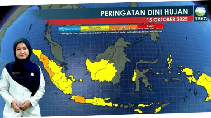 BMKG: Sebagian besar wilayah Indonesia berpotensi hujan