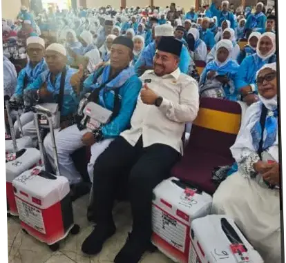 Bupati Batubara Hadiahkan Bumbu Khas Daerah dan Uang Saku kepada 188 Jemaah Haji