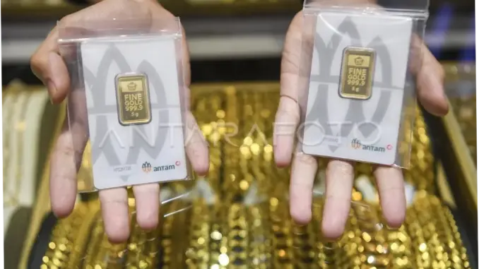 Harga Emas Antam Hari Ini: Anjlok Rp30.000 Jadi Rp2,784 Juta/Gr