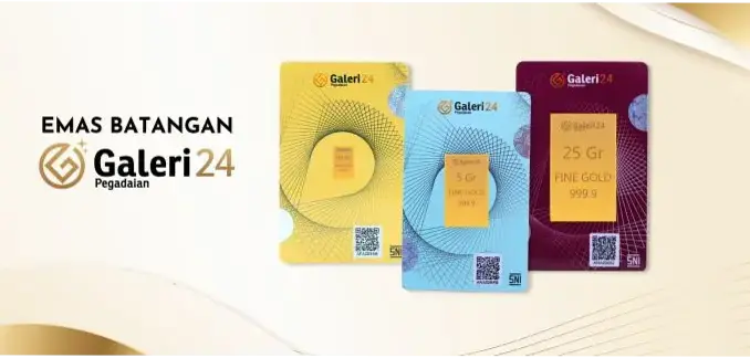 Harga Emas UBS, Antam, Galeri24 di Pegadaian Rabu Pagi