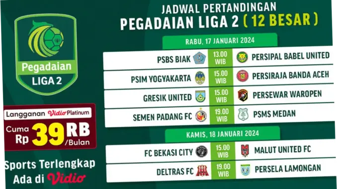 Jadwal Liga 2: Persiapan Tim-Tim untuk Pekan Terakhir