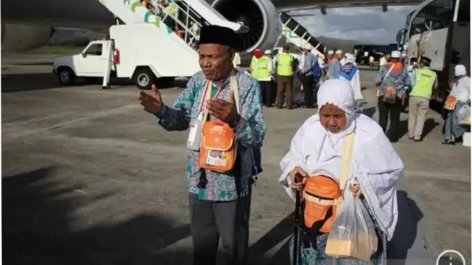 Jamaah Haji Kloter 1 Embarkasi Padang Selamat Sampai di Madinah