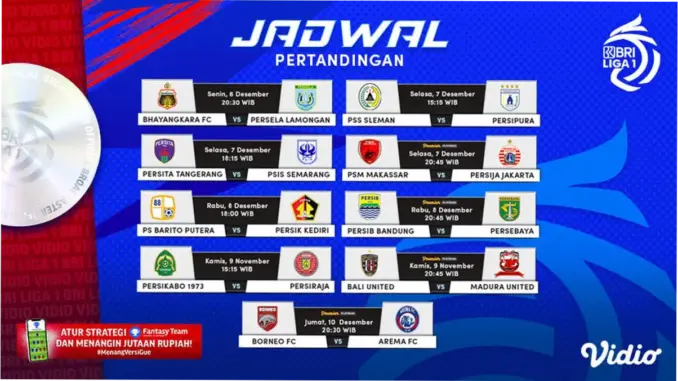 Liga 1 Hari Ini: Jadwal, Klasemen, dan Hasil Pertandingan