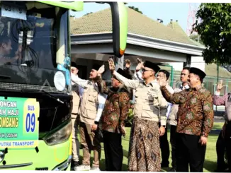 Menteri Haji dan Umrah Lepas Keberangkatan Kloter Pertama Jemaah Haji Indonesia Tahun 1447 H/2026 M