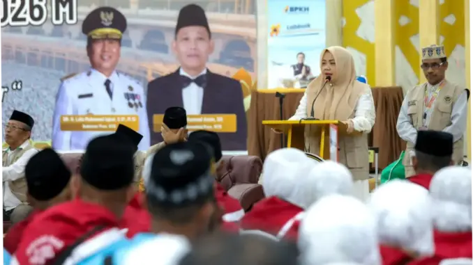 Pelepasan Jemaah Haji Kloter 4 Kabupaten Langkat ke Tanah Suci