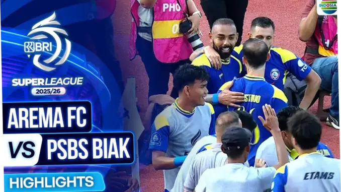 Pertandingan PSBS Biak vs Arema FC: Misi Singo Edan untuk Menutup Musim dengan Manis