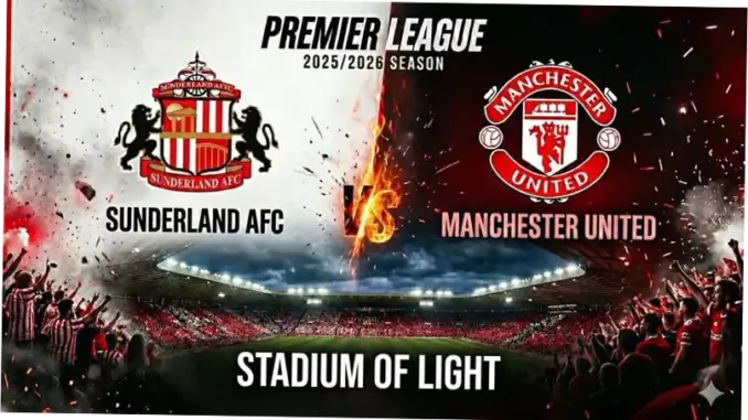 Pertandingan Sunderland vs Manchester United: Jadwal, Prediksi, dan Analisis
