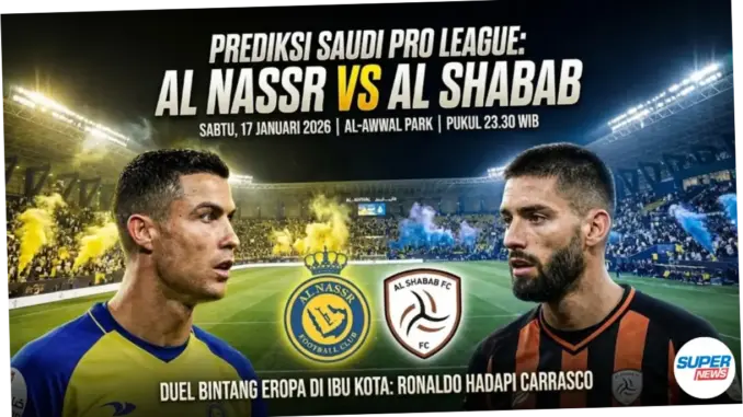 Pertarungan Sengit Al Shabab vs Al Nassr di Liga Arab Saudi 2026