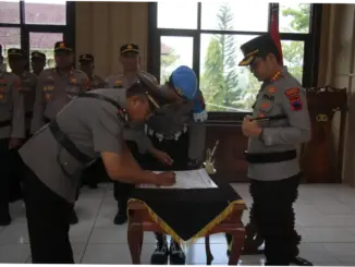 Polresta Magelang Gelar Sertijab Kapolsek Borobudur