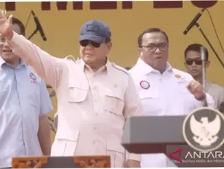 Prabowo Hadiri May Day di Monas, Pemerintah Berdiri Bersama Buruh