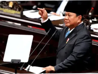 Presiden Prabowo Subianto Berpidato Menyampaikan KEM-PPKF RAPBN 2027 di Gedung Nusantara