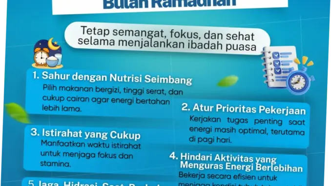 Sahur Sehat dan Produktif di Bulan Ramadan