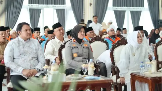 Wakapolres Hadiri Pelepasan Jemaah Haji Kloter 4 Asal Langkat